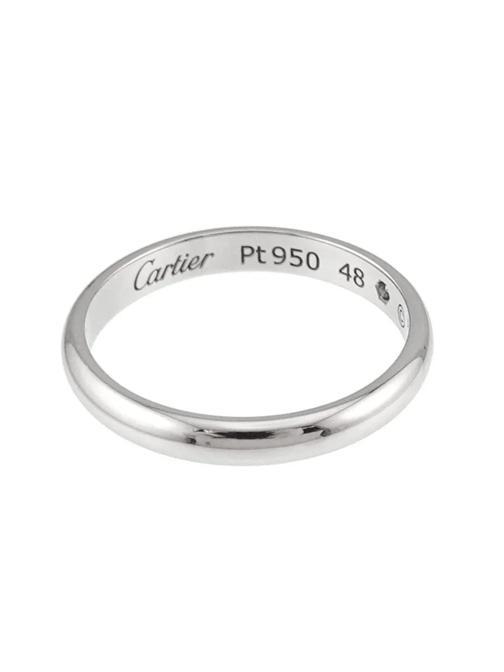 Cartier Classic 48 Ring Diamond Pt Platinum